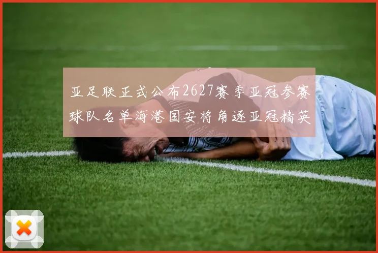 亚足联正式公布2627赛季亚冠参赛球队名单海港国安将角逐亚冠精英联赛